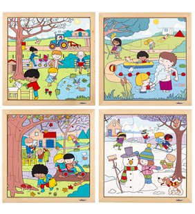 Puzzle-uri Anotimpuri - Set de 4