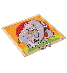 Puzzle-ul cu animale - elefant