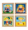 Puzzle pentru fete - set de 4.