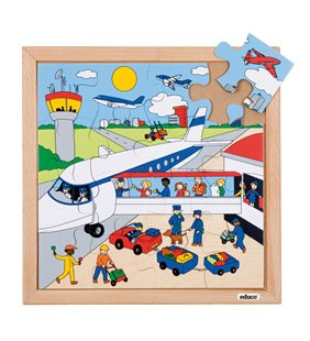 Puzzle-ul de transport - aeroport.