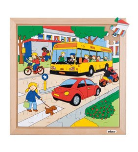 Puzzle de transport - trafic