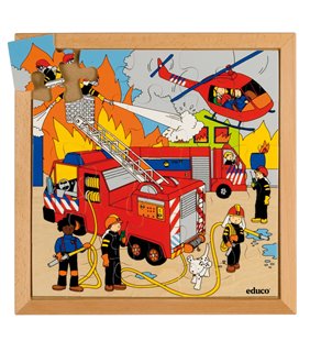 Puzzle de actiune pe strada - incendiu