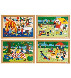 Puzzle pentru activitatile copiilor - set de 4