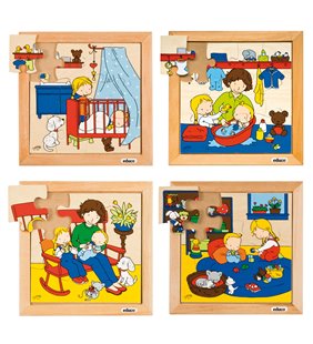 Puzzle pentru bebelusi - set de 4.