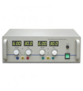 Sursă de alimentare AC/DC 0 - 30 V, 0 - 6 A (230 V, 50/60 Hz)