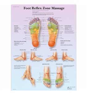 Graficul de masaj al zonei reflexe pentru picioare