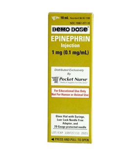 Demo Dose EPINEPHrin Adrenaln 10mL Syringe