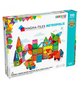 Set magnetic de construit MAGNA-TILES Metropolis 110 piese