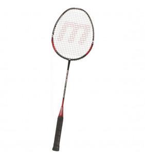 Silver badminton racket