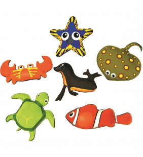 Set of 6 dive animals
