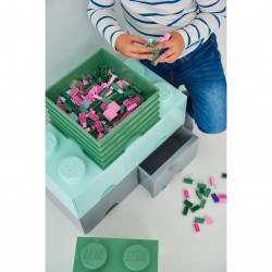 Cutie de depozitare LEGO® cărămidă LEGO® 2x2 verde