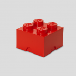 Cutie de depozitare LEGO® Caramida LEGO 2x2 rosie
