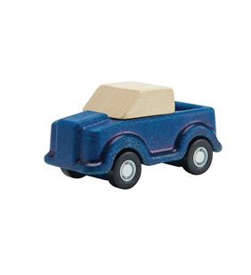 Camioneta din lemn, culoare albastru