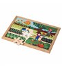 Puzzle matematic - cantitati pana la 6 l 24 de piese de puzzle de lemn l Educo